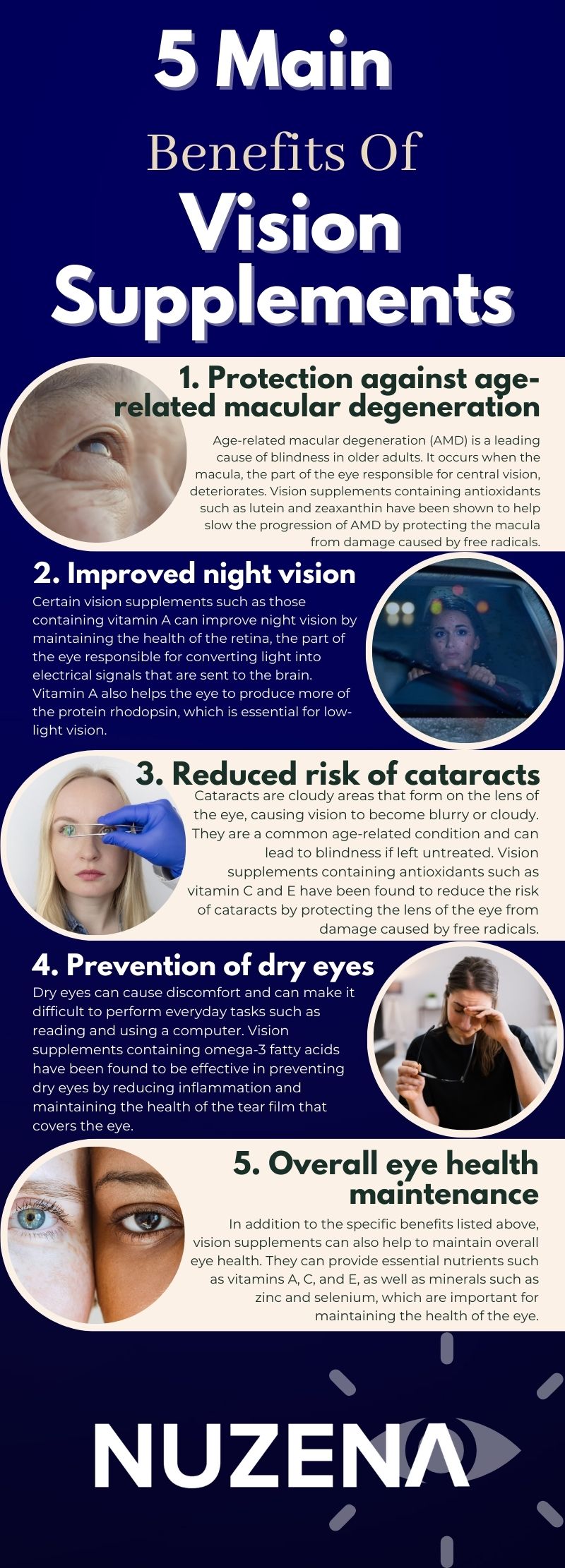 5 main benefits of vision supplements